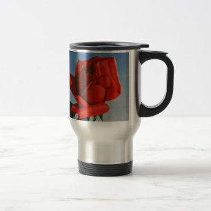 Mug De Voyage Montreux vintage Rose rouge Suisse Lac Léman