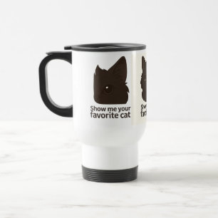 Mug De Voyage Montrez-moi votre chat favori - Design Amoureux de