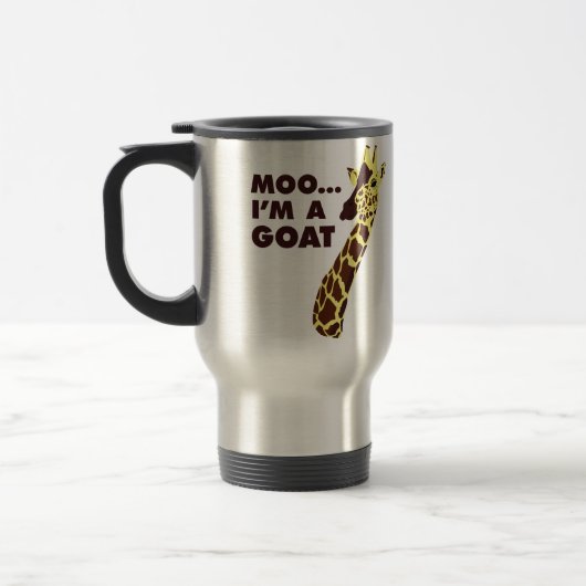 Mug De Voyage MOO… Je suis une chèvre - girafe (Gauche)
