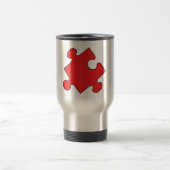 MUG DE VOYAGE MORCEAU DE PUZZLE ROUGE (Centre)