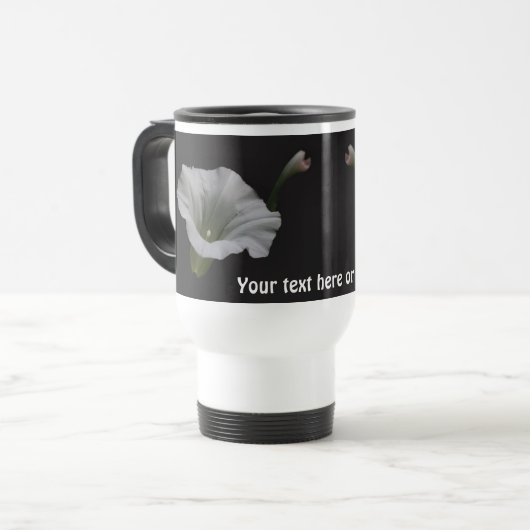 Mug De Voyage Morning Glory Flower Personalized (Devant gauche)