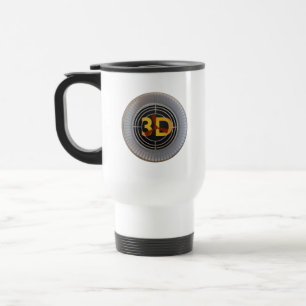 Mug De Voyage Moteur 3D.