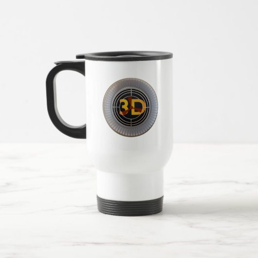 Mug De Voyage Moteur 3D. (Gauche)