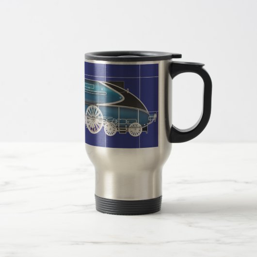 Mug De Voyage Moteur à vapeur (Droit)