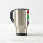 Mug De Voyage Motif à mâchoires pour chien d'encre (Devant gauche)