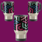 Mug De Voyage Motif Abstrait géométrique couleur mignon