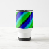 Mug De Voyage Motif arc-en-ciel bleu vert abstrait 3D (Centre)