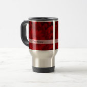 Mug De Voyage Motif assez rouge moderne de fractale (Devant gauche)