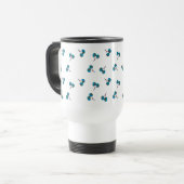 Mug De Voyage Motif Blue Cherry (Devant gauche)