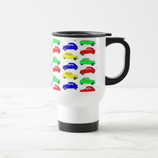 Mug De Voyage Motif carrelé par cv de Citroen 2 (Droite)