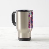Mug De Voyage Motif Carrés (Devant gauche)