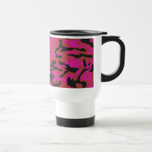 Mug De Voyage Motif de camo de roses indien