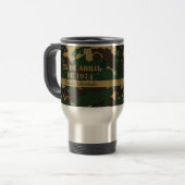 Mug De Voyage Motif de camouflage de véhicule militaire (Devant gauche)