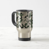 Mug De Voyage Motif de camouflage vert (Devant gauche)