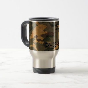 Mug De Voyage Motif de camouflage vert vintage 2020