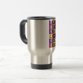 Mug De Voyage motif de cercles (Devant gauche)