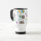 Mug De Voyage Motif De Chats, Chats Mignons, Chatons, Poisson (Devant gauche)
