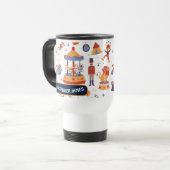 Mug De Voyage Motif de cirque Anniversaire de enfant du Carnaval (Devant gauche)
