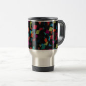 Mug De Voyage Motif de cube géométrique abstrait tendance (Devant droit)