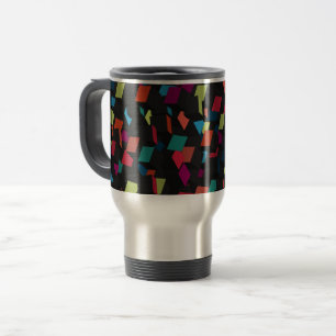 Mug De Voyage Motif de cube géométrique abstrait tendance