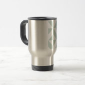 Mug De Voyage Motif de cube géométrique cool Mint (Devant gauche)