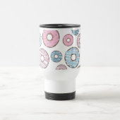 Mug De Voyage Motif De Donuts, Donuts Roses, Donuts Bleus (Centre)