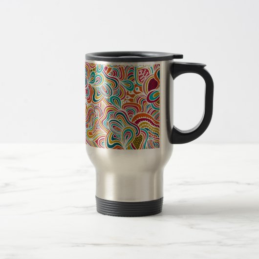 Mug De Voyage Motif de gribouillage (Droit)