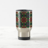 Mug De Voyage Motif de kaléidoscope orné et coloré (Centre)