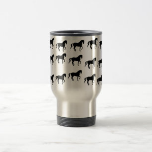 Mug De Voyage Motif de Piaffe de chevaux de dressage