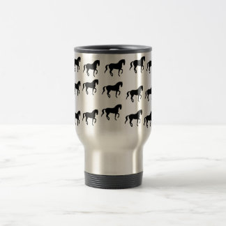 Mug De Voyage Motif de Piaffe de chevaux de dressage