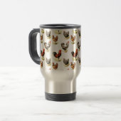 Mug De Voyage Motif de poulet du pays (Devant gauche)