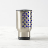 Mug De Voyage Motif de ruban bleu (Centre)