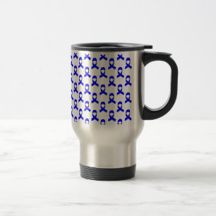 Mug De Voyage Motif de ruban bleu