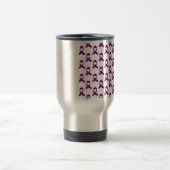 Mug De Voyage Motif de ruban violet (Centre)