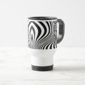 Mug De Voyage Motif de texture d'impression de peau de zèbre (Devant droit)
