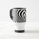 Mug De Voyage Motif de texture d'impression de peau de zèbre (Devant gauche)