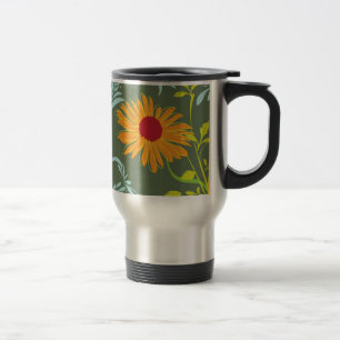 Mug De Voyage Motif de tournesols