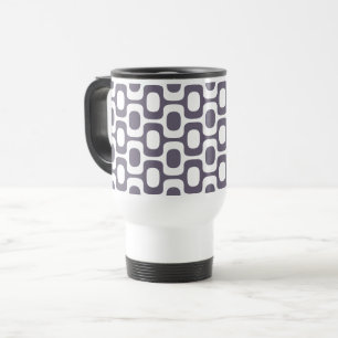 Mug De Voyage Motif de trottoir d'Ipanema, Motif de plage, Brési
