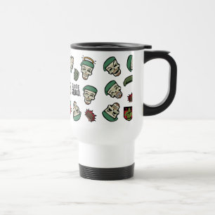 Mug De Voyage Motif d'Emoji de drapeau du peloton Rick de