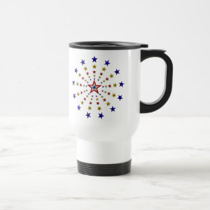 Mug De Voyage Motif des étoiles patriotiques