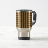 Mug De Voyage Motif diamant combiné Brown par STaylor (Devant droit)