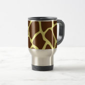 Mug De Voyage Motif d'impression de girafe dans Brown foncé (Devant droit)