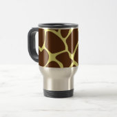 Mug De Voyage Motif d'impression de girafe dans Brown foncé (Devant gauche)