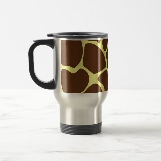 Mug De Voyage Motif d'impression de girafe dans Brown foncé (Gauche)