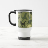 Mug De Voyage Motif Dinosaure, Silhouette Dinosaure, Dino Vert (Gauche)