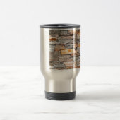 Mug De Voyage Motif en pierre naturelle de Flagstone (Centre)