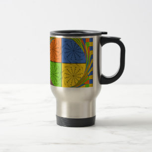 Mug De Voyage Motif en tissu égyptien sans couture