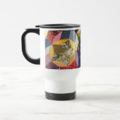 Mug De Voyage Motif Étoiles Patchwork Decoupage Monogramme (Gauche)