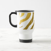Mug De Voyage Motif Faux Gold Zebra Print Stripes (Gauche)