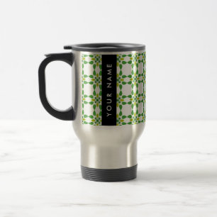 Mug De Voyage Motif feuille, Feuilles verts, votre nom